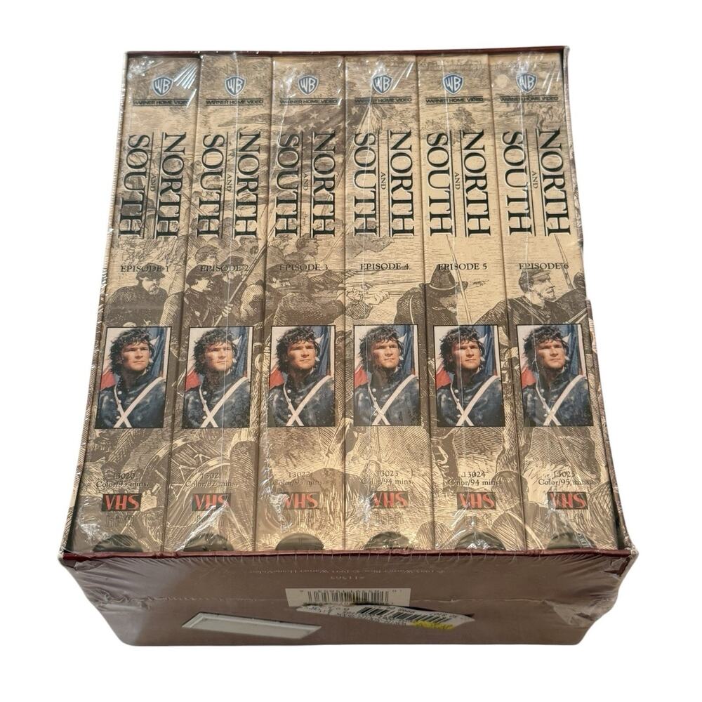 North And South 1985 TV Civil War Series Six-VHS Set 1993 Warner Home Video New